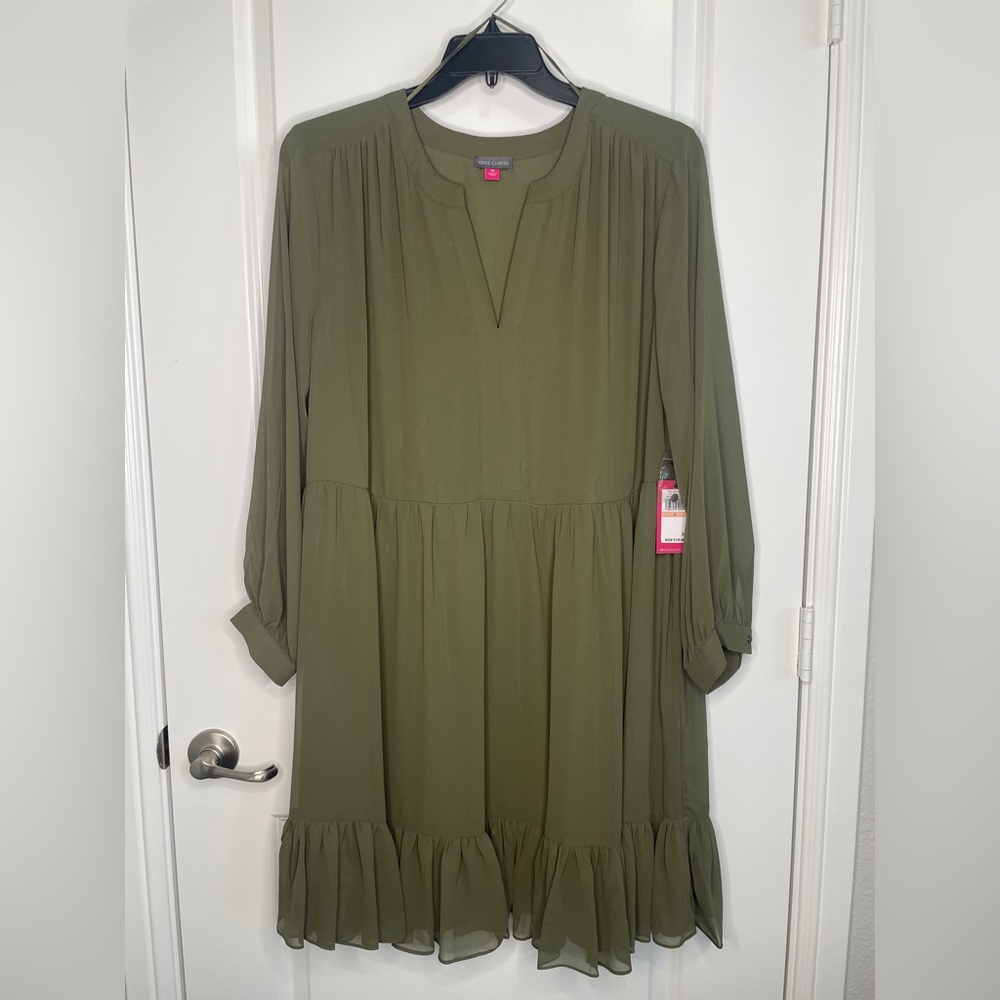 NWT Vince Camuto Olive Green Dress Women’s 2X